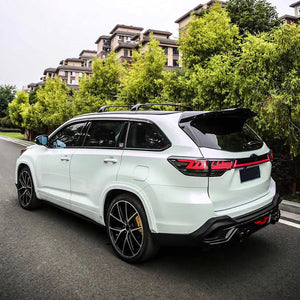 For 2014-2019 Toyota Highlander Led Tail Lights (Smoked/Red) - TT-ABC