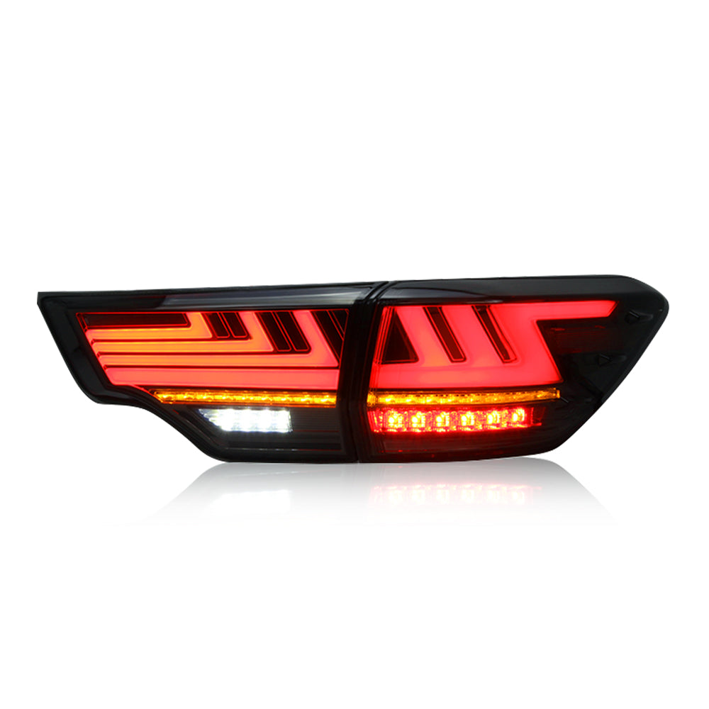 For 2014-2019 Toyota Highlander Led Tail Lights (Smoked/Red) - TT-ABC