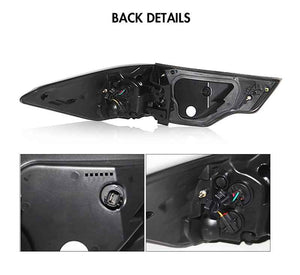 For 2014-2019 Toyota Highlander Led Tail lights Assembly, Start-Up Animation Rear lights (Smoked/Red) - TT-ABC