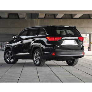 For 2014-2019 Toyota Highlander Led Tail lights Assembly, Start-Up Animation Rear lights (Smoked/Red) - TT-ABC