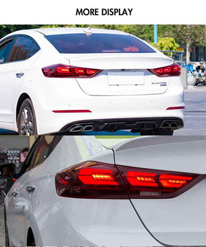 TT-ABC Smoked/Red LED Tail Lights for 2015-2018 Hyundai Elantra - TT-ABC