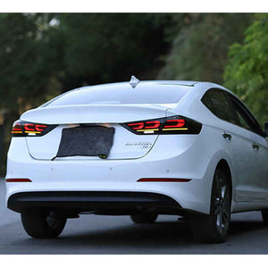 TT-ABC Smoked/Red LED Tail Lights for 2015-2018 Hyundai Elantra - TT-ABC