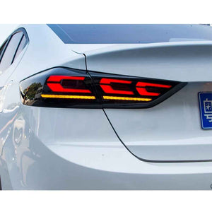 TT-ABC Smoked/Red LED Tail Lights for 2015-2018 Hyundai Elantra - TT-ABC