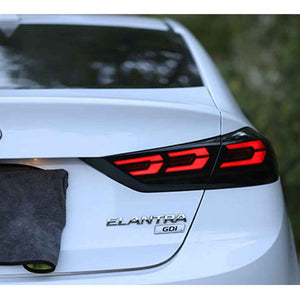 TT-ABC Smoked/Red LED Tail Lights for 2015-2018 Hyundai Elantra - TT-ABC