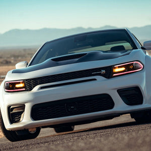 For 2015-2020 Dodge Charger RGB Led Headlights Assembly With Sequential Turn Signals Projector Dynamic Animation - TT-ABC