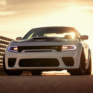 For 2015-2020 Dodge Charger RGB Led Headlights Assembly With Sequential Turn Signals Projector Dynamic Animation - TT-ABC