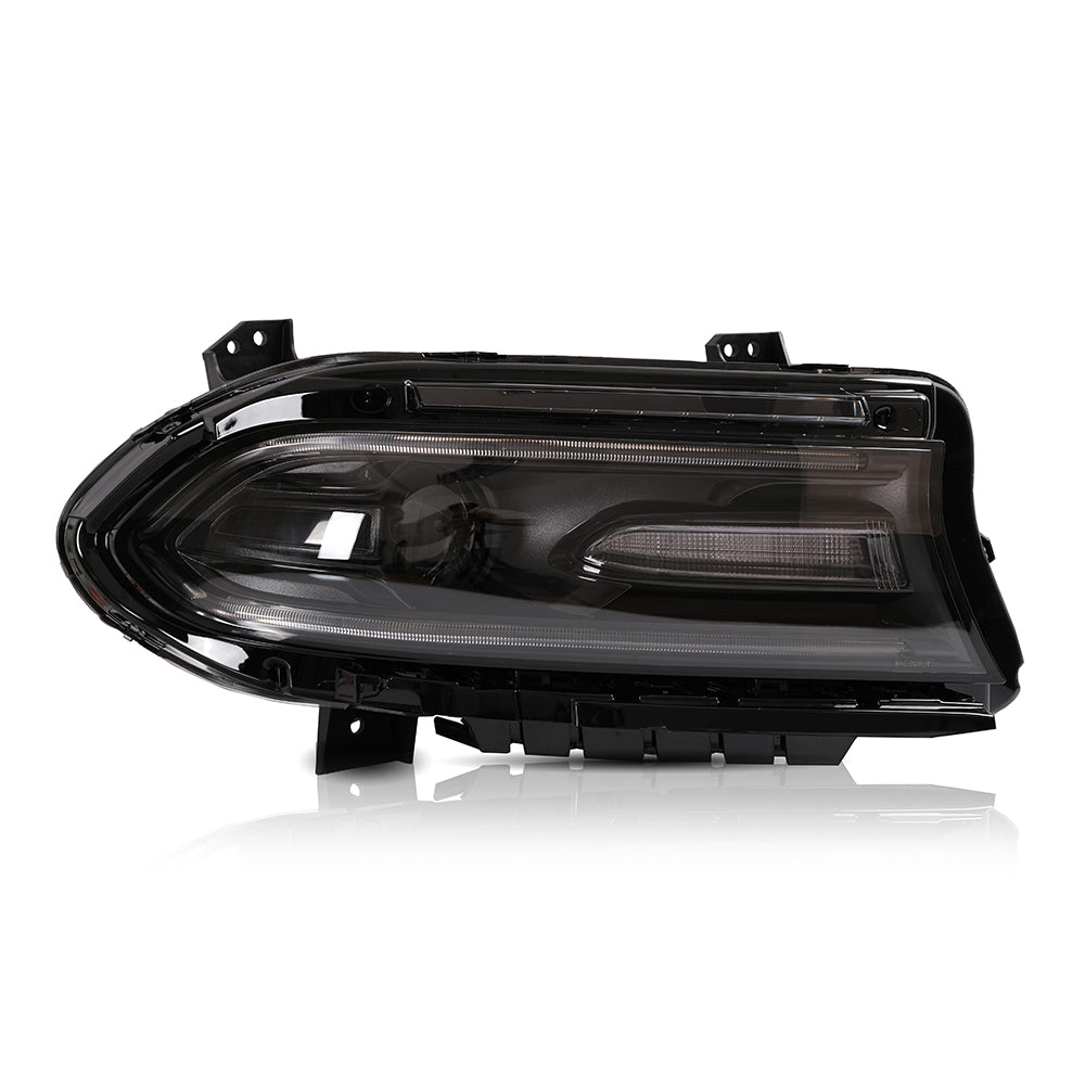 For 2015-2020 Dodge Charger RGB Led Headlights Assembly With Sequential Turn Signals Projector Dynamic Animation - TT-ABC