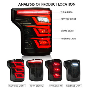 TT-ABC Led Tail Light For 2015-2020 Ford F150 Tail Light Assemby - TT-ABC
