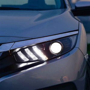 For 2016-2020 Honda Civic 10th Gen Led headlight(Mustang design) - TT-ABC