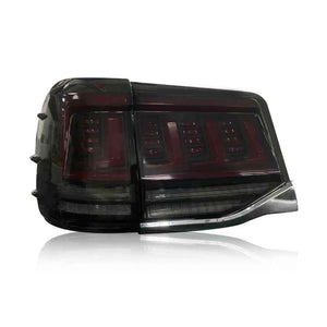 TT-ABC LED Tail Lights for 2016-2020 Toyota Land Cruiser LC200 – Smoked/Red, Start-up Animation Rear Lamps - TT-ABC