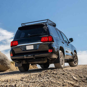 TT-ABC LED Tail Lights for 2016-2020 Toyota Land Cruiser LC200 – Smoked/Red, Start-up Animation Rear Lamps - TT-ABC