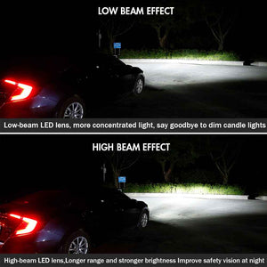 For 2016-2021 Honda Civic 10th Gen Led Headlights Assembly, Hatchback Coupe Sedan Sport - TT-ABC