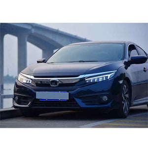 For 2016-2021 Honda Civic 10th Gen Led Headlights Assembly, Hatchback Coupe Sedan Sport - TT-ABC