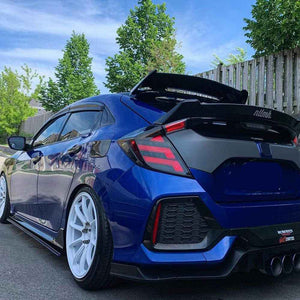 For 2016-2021 Honda Civic 2 door hatchback tail lights(Smoked/Red) - TT-ABC