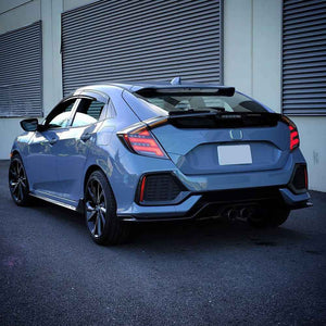 For 2016-2021 Honda Civic 2 door hatchback tail lights(Smoked/Red) - TT-ABC