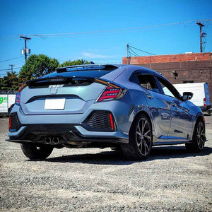 For 2016-2021 Honda Civic 2 door hatchback tail lights(Smoked/Red) - TT-ABC