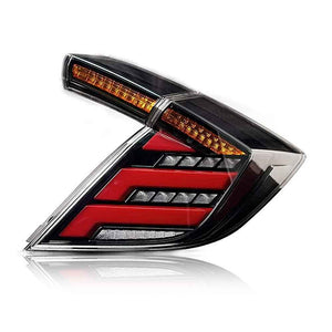 For 2016-2021 Honda Civic 2 door hatchback tail lights(Smoked/Red) - TT-ABC