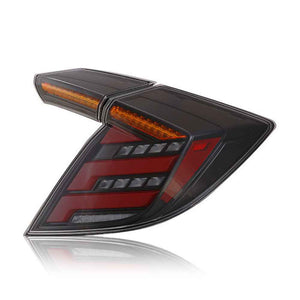 For 2016-2021 Honda Civic 2 door hatchback tail lights(Smoked/Red) - TT-ABC