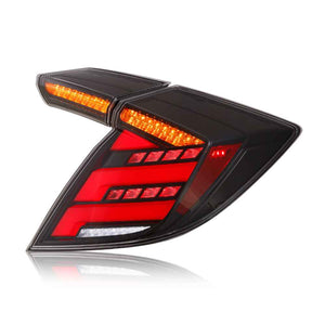 For 2016-2021 Honda Civic 2 door hatchback tail lights(Smoked/Red) - TT-ABC