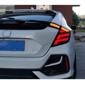 For 2016-2021 Honda Civic 2 door hatchback tail lights(Smoked/Red) - TT-ABC