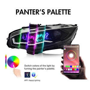 For 2016-2021 Honda Civic Headlights Assembly, Hatchback Coupe Sedan 10th Gen Led Headlight (Left Hand Drive) - TT-ABC