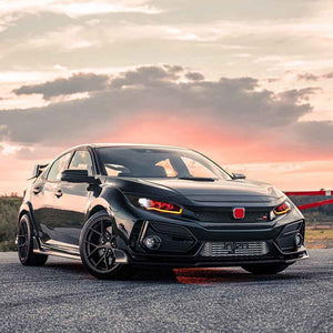 For 2016-2021 Honda Civic Headlights Assembly, Hatchback Coupe Sedan 10th Gen Led Headlight (Left Hand Drive) - TT-ABC