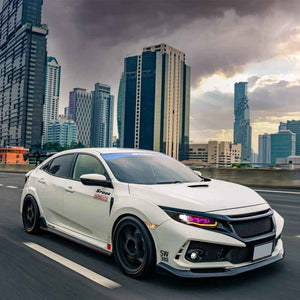 For 2016-2021 Honda Civic Headlights Assembly, Hatchback Coupe Sedan 10th Gen Led Headlight (Left Hand Drive) - TT-ABC