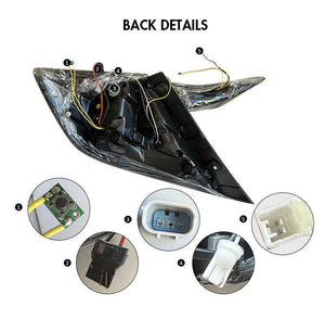 For 2016-2021 Honda Civic Led Black Tail Lights - TT-ABC