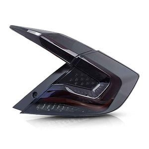 TT-ABC LED Tail Lights for 2016-2021 Honda Civic – Smoked/Red Rear Lamps Assembly - TT-ABC