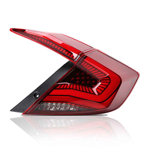 TT-ABC LED Tail Lights for 2016-2021 Honda Civic – Smoked/Red Rear Lamps Assembly - TT-ABC