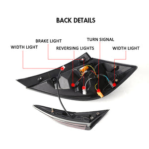For 2016-2021 Honda Civic hatchback Led Tail light (Three compartments) - TT-ABC