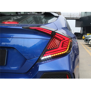 For 2016-2021 Honda Civic hatchback Led Tail light (Three compartments) - TT-ABC