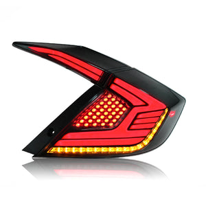 For 2016-2021 Honda Civic hatchback Led Tail light (Three compartments) - TT-ABC