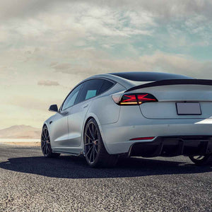 TT-ABC LED Tail Lights for 2017-2022 Tesla Model 3 & Model Y Smoked LED Tail Lights (X-Men series Style) - TT-ABC
