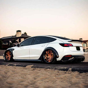 TT-ABC LED Tail Lights for 2017-2022 Tesla Model 3 & Model Y Smoked LED Tail Lights (X-Men series Style) - TT-ABC