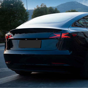 TT-ABC LED Tail Lights for 2017-2022 Tesla Model 3 & Model Y Smoked LED Tail Lights (X-Men series Style) - TT-ABC