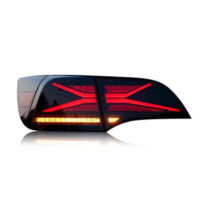 TT-ABC LED Tail Lights for 2017-2022 Tesla Model 3 & Model Y Smoked LED Tail Lights (X-Men series Style) - TT-ABC
