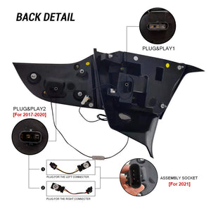 For 2017-2022 Tesla Model 3/Model Y LED Tail Lights (Eagle Rear Lights) - TT-ABC