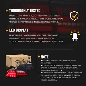 For 2017-2022 Tesla Model 3/Y Led Tail Light, Streamlined LED Sequential Turn(New Fish Bone) - TT-ABC