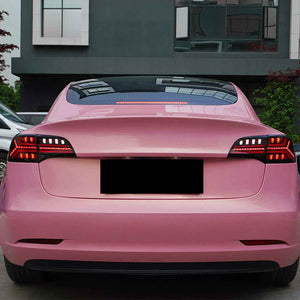 For 2017-2022 Tesla Model 3/Y Led Tail Light, Streamlined LED Sequential Turn(New Fish Bone) - TT-ABC