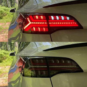 For 2017-2022 Tesla Model 3/Y Led Tail Light, Streamlined LED Sequential Turn(New Fish Bone) - TT-ABC