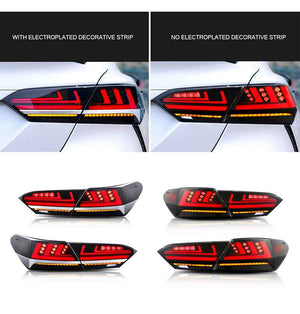 TT-ABC LED Tail Lights for 2018-2024 Toyota Camry – Smoked/Red/Clear Lens Rear Lamps - TT-ABC