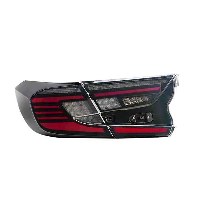 For 2018-2022 Honda Accord Smoked Dynamic Tail Lights With Start-up Animation Rear Lights Assembly - TT-ABC