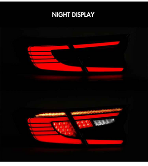 For 2018-2022 Honda Accord Smoked Dynamic Tail Lights With Start-up Animation Rear Lights Assembly - TT-ABC