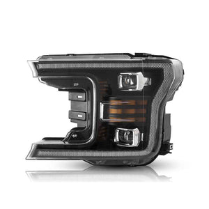 TT-ABC LED Headlights for 2018–2021 Ford F-150 LED Projector Headlights Assembly with Amber Sequential Turn Signals - TT-ABC