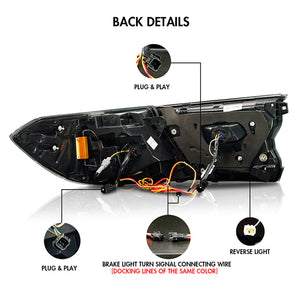 For 2018-2021 Honda Accord Led Smoked Tail Lights - TT-ABC