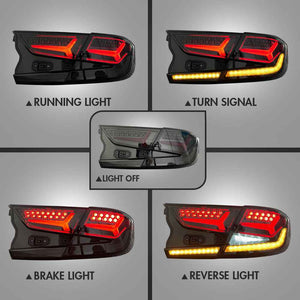 For 2018-2021 Honda Accord v5 Smoked Led Tail Lights (New Fish Bone) - TT-ABC