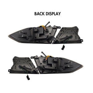 For 2018-2022 10th Gen Honda Accord Tail Lights LX/Sport/EX/EX-L/Touring/Hybrid, Smoke Dragon Ver - TT-ABC