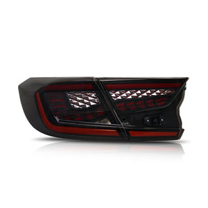 For 2018-2022 10th Gen Honda Accord Tail Lights LX/Sport/EX/EX-L/Touring/Hybrid, Smoke Dragon Ver - TT-ABC
