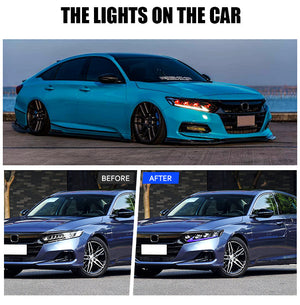 For 2018-2022 Honda Accord Led Headlight , Lexus Style Eye style Headlights - TT-ABC